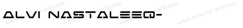 Alvi Nastaleeq字体转换